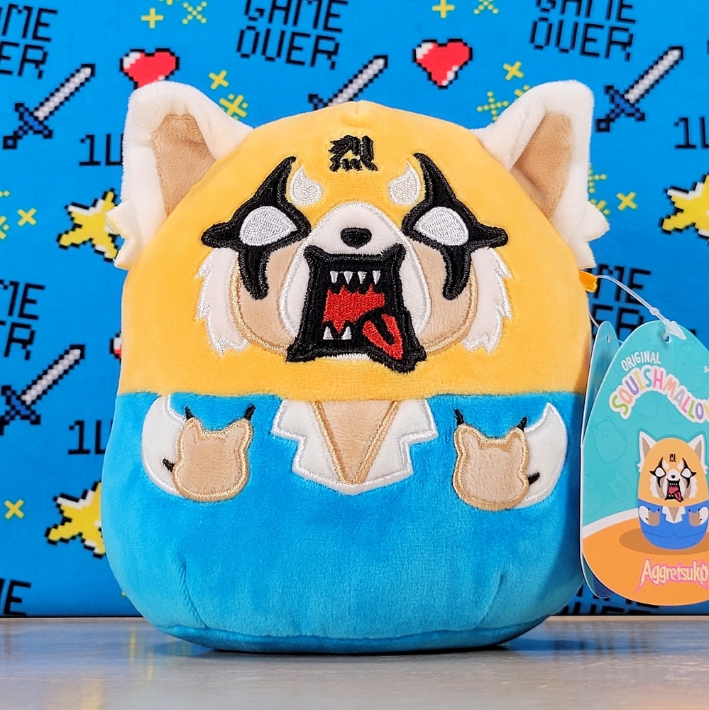 Squishmallow Aggretsuko with Rage Expression 7" 2022 UltraSoft Sanrio Plush NWT